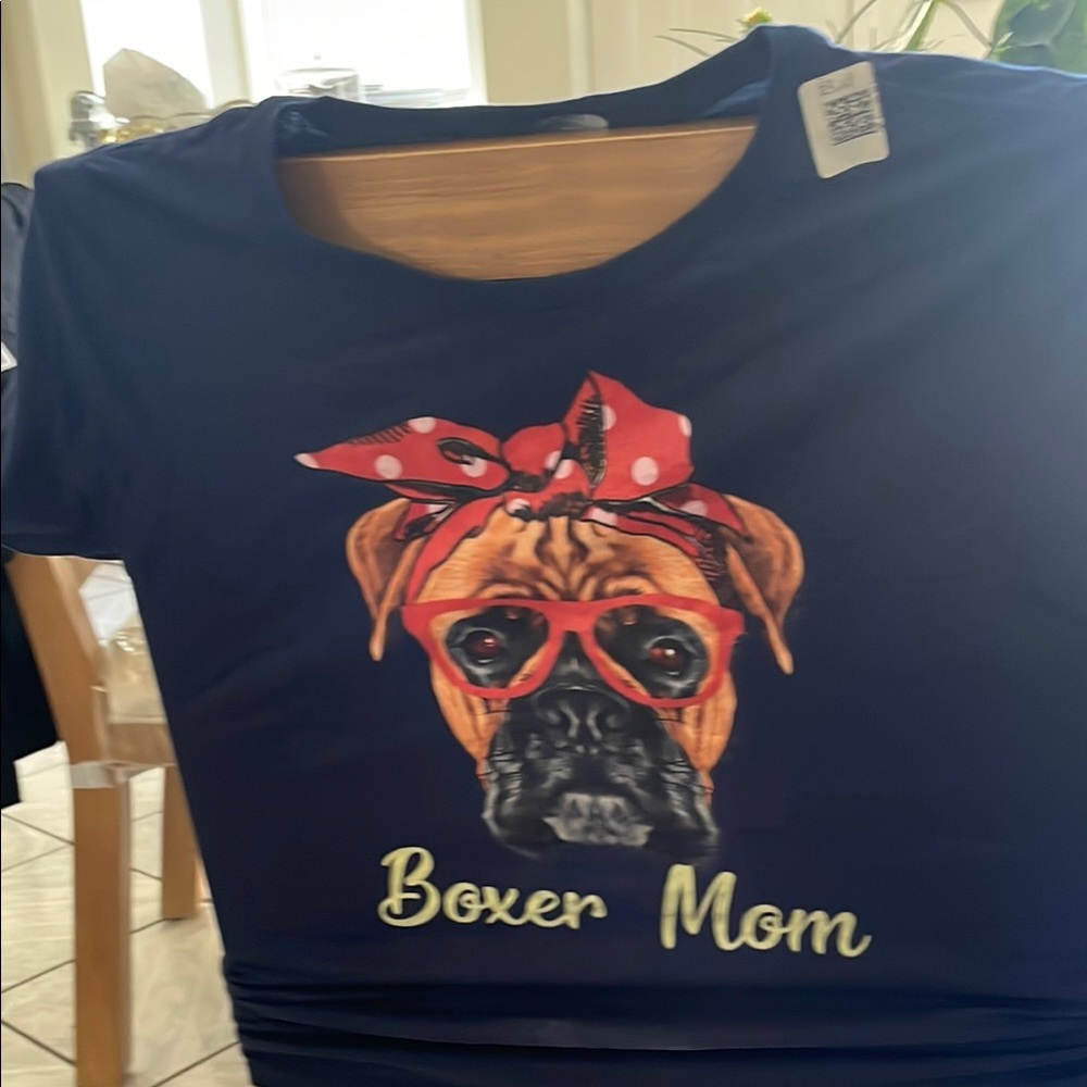 Port and Company Boxer Mom T-Shirt - Black